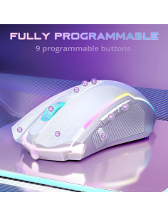 Ratón Gaming Inalámbrico Redragon M914, 12000 DPI, RGB 2