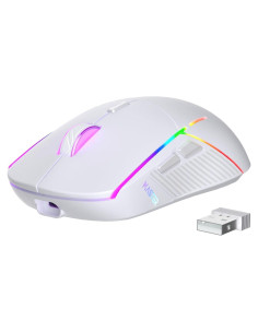 Ratón Gaming Inalámbrico FFJ Master01 RGB 24000 DPI Blanco