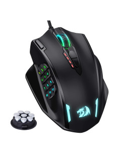 Redragon M908 Ratón Gaming Óptico RGB 12400 DPI Negro
