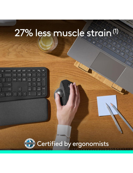 Logitech MX Ergo S Ratón Trackball Inalámbrico Ergonómico