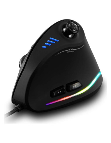 Mouse Ergonómico Vertical Zelotes C18 10000 DPI RGB USB
