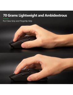 DeLUX M800PRO Ratón Gaming Inalámbrico 19000DPI Negro 2