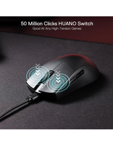 Ratón Gaming Redragon M996 Con Cable 8K 26000 DPI Ligero