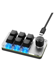 Teclado Mecánico Programable Mini SinLoon USB 6 Teclas RGB