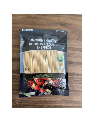 Pinchos de Bambú Genérico 10 cm - 300 Unidades Ecológicos