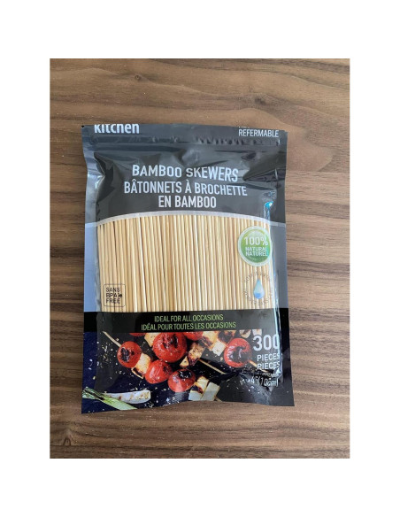 Pinchos de Bambú Genérico 10 cm - 300 Unidades Ecológicos