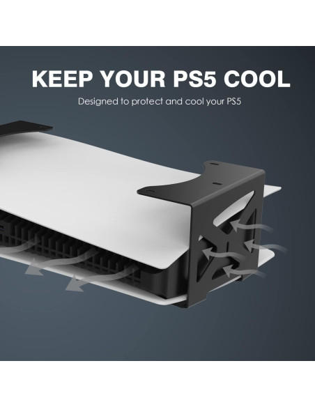 Soporte Bajo Escritorio Monzlteck para PS5/PS5 Slim/Pro