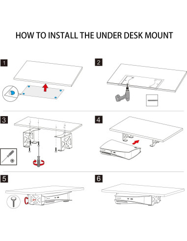 Soporte Bajo Escritorio Monzlteck para PS5/PS5 Slim/Pro