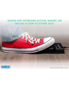 Pedal de Pie USB Kinesis Savant Elite2 Doble Programable 2