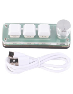 Teclado Numérico Mecánico Luqeeg RGB 3 Teclas Programable