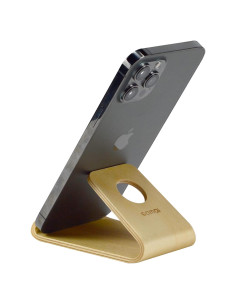 Soporte de Madera SAMDI para Teléfono Celular Abeto Blanco