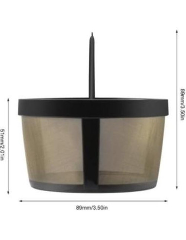 Filtro de café reutilizable GoldTone 4 tazas acero inoxidable