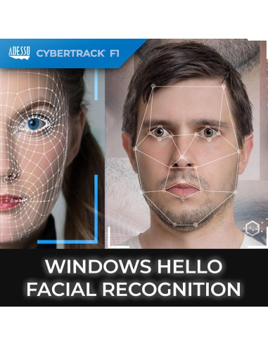 Webcam Adesso CyberTrack F1 HD 1080P USB con Micrófono