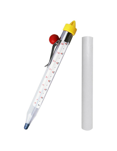 Termómetro de Caramelo COZONTE con Clip 50-200C Vidrio Termómetro de Caramelo COZONTE con Clip 50-200C Vidrio