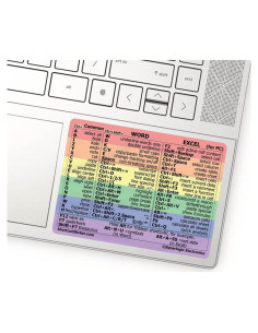 Pegatina de Atajos de Teclado Synerlogic Word/Excel Laminada