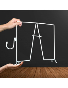 Divisores de estantería de alambre Evelots - 10 piezas con ganchos 2