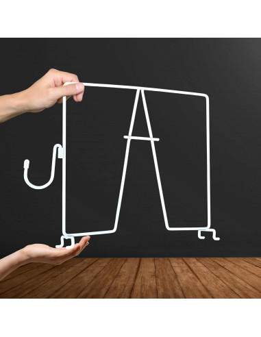 Divisores de estantería de alambre Evelots - 10 piezas con ganchos