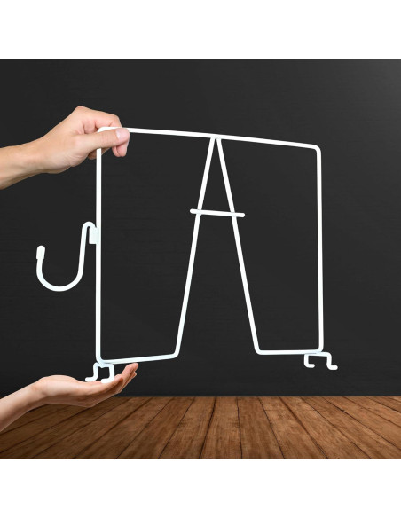 Divisores de estantería de alambre Evelots - 10 piezas con ganchos