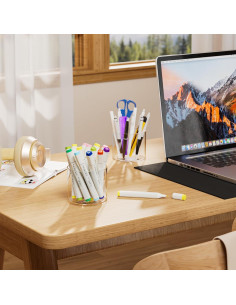 Soporte para bolígrafos redondo MaxGear 4 paquetes acrílico 2