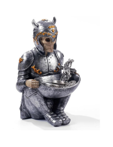 Bandeja para Anillos Calavera Vikinga Arola 18x10cm Resina