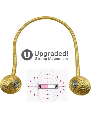 Clip de Sujeción para Cortinas IHClink 2 Piezas Dorado