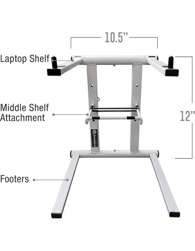Soporte Plegable para Laptop AxcessAbles DJLTS01 Blanco