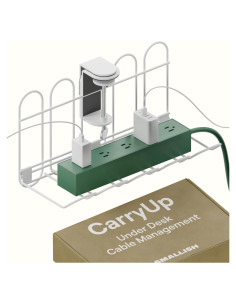 CarryUp Bandeja de Cable Bajo Escritorio Crema 6,35x38,1cm