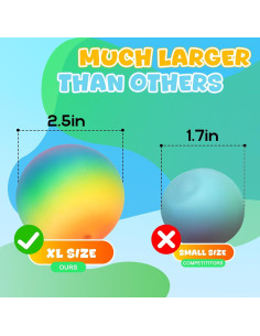 Paquete de 12 Pelotas Antiestrés Shen Zhen 6,35 cm 2