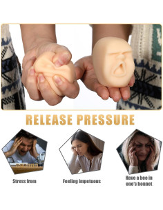 Pelotas de Estrés Poen 4 Pcs - Juguetes Anti Estrés Blancos 2