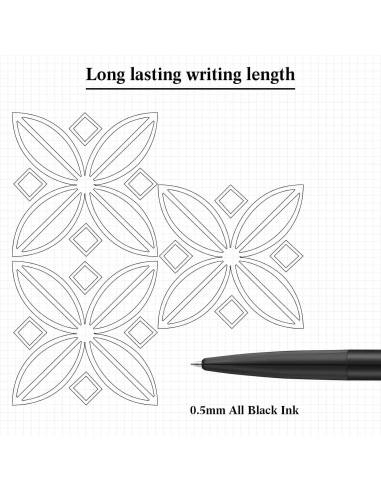 4 Bolígrafos Giratorios Alivio Estrés Dinifee 0.5mm