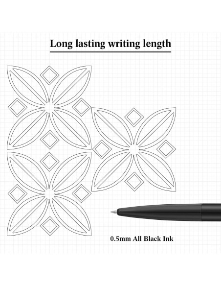 4 Bolígrafos Giratorios Alivio Estrés Dinifee 0.5mm