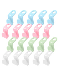 Ganchos Conectores para Perchas QUEENTI 20 Pcs Alta Capacidad