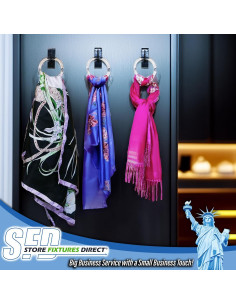 Anillos de Plástico Transparente para Bufandas - 50 Unidades - 8.26 cm 2