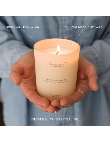 Vela Aromática Benevolence LA Eucalipto Higo Sándalo 226g