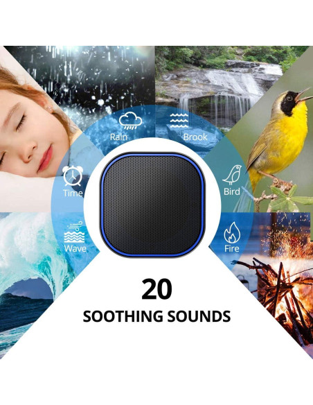 Máquina de Ruido Blanco Magicteam SN-A1 20 Sonidos Naturales