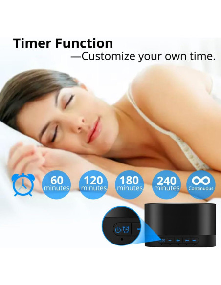 Máquina de Ruido Blanco Magicteam SN-A1 20 Sonidos Naturales