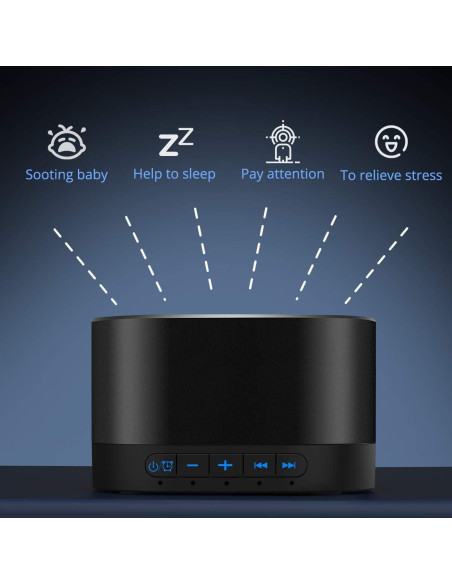 Máquina de Ruido Blanco Magicteam SN-A1 20 Sonidos Naturales