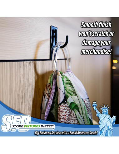 Anillos de Plástico Transparente para Bufandas - 50 Unidades - 8.26 cm