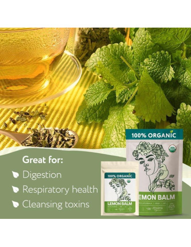 Té de Toronjil Orgánico Zhivana 113g - Antiestrés y Digestión