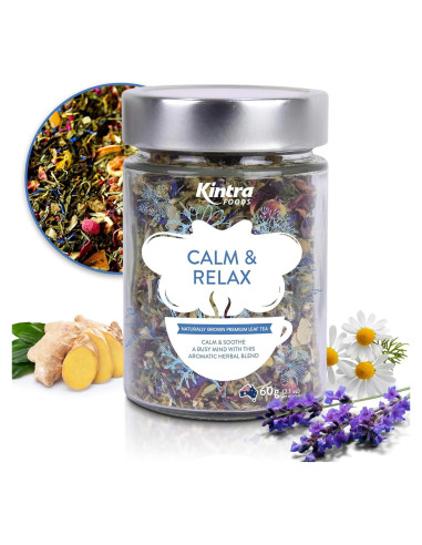 Té de Hoja Suelta Kintra Foods Calmante 60g Manzanilla Lavanda
