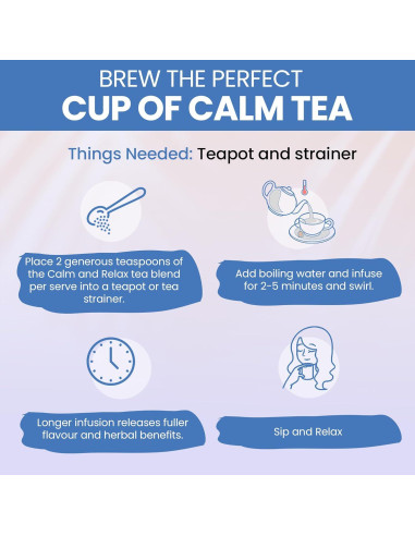 Té de Hoja Suelta Kintra Foods Calmante 60g Manzanilla Lavanda