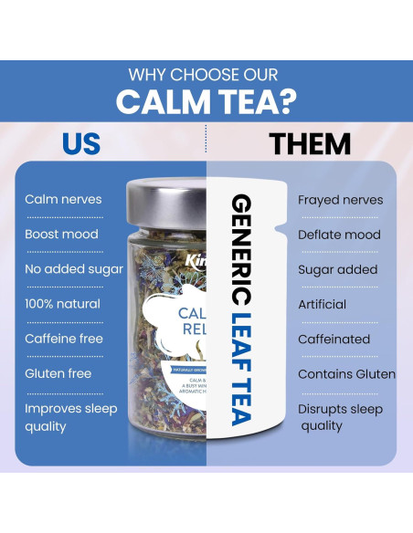 Té de Hoja Suelta Kintra Foods Calmante 60g Manzanilla Lavanda