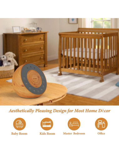 Máquina de Ruido Blanco Housbay WS50S 31 Sonidos Relajantes