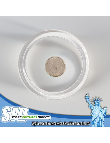 Anillos de Plástico Transparente para Bufandas - 50 Unidades - 8.26 cm