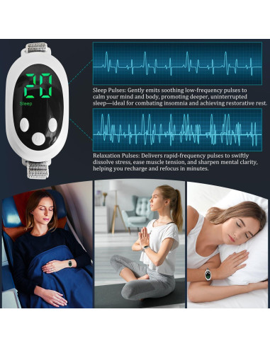 Generador de Pulso Portátil YAMEOME para Sueño y Ansiedad