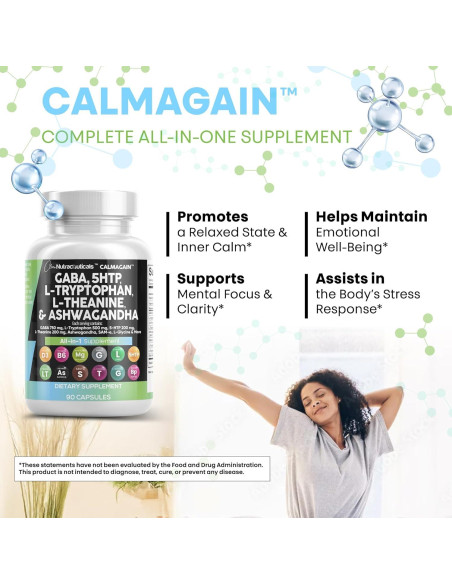 Suplemento Clean Nutraceuticals GABA 750mg 5-HTP 200mg Suplemento Clean Nutraceuticals GABA 750mg 5-HTP 200mg