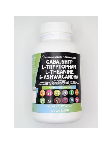 Suplemento Clean Nutraceuticals GABA 750mg 5-HTP 200mg