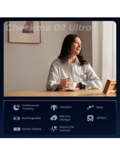 Oxímetro de Pulso Wellue Checkme O2 Ultra Bluetooth 100h 2