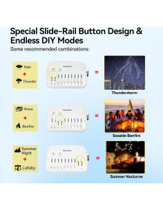 Máquina de Ruido Blanco Qxiaozhan S11 Recargable 30 Sonidos 2