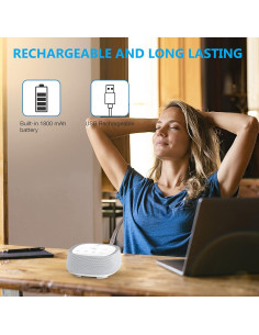 Máquina de Ruido Blanco Wobrikosee Recargable 28 Sonidos 2